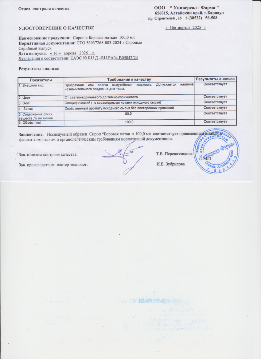 Паспорт №042025